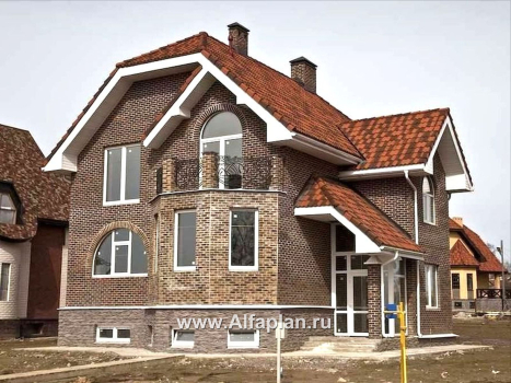 Проекты домов Альфаплан - «Лаура»- трехэтажный загородный дом с террасой - превью дополнительного изображения №1