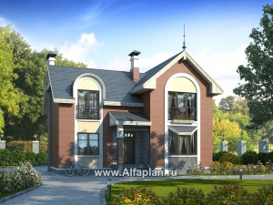 Проекты домов Альфаплан - «Фантазия» - компактный дом для небольшого участка - превью основного изображения
