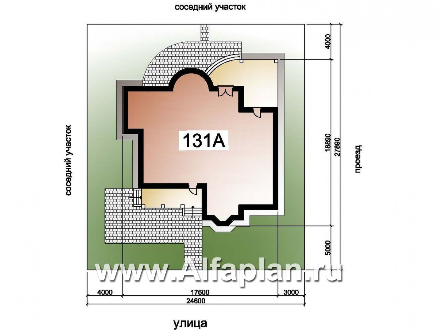Проекты домов Альфаплан - «Линия судьбы» - одноэтажный дом с бильярдной в мансарде - дополнительное изображение №1