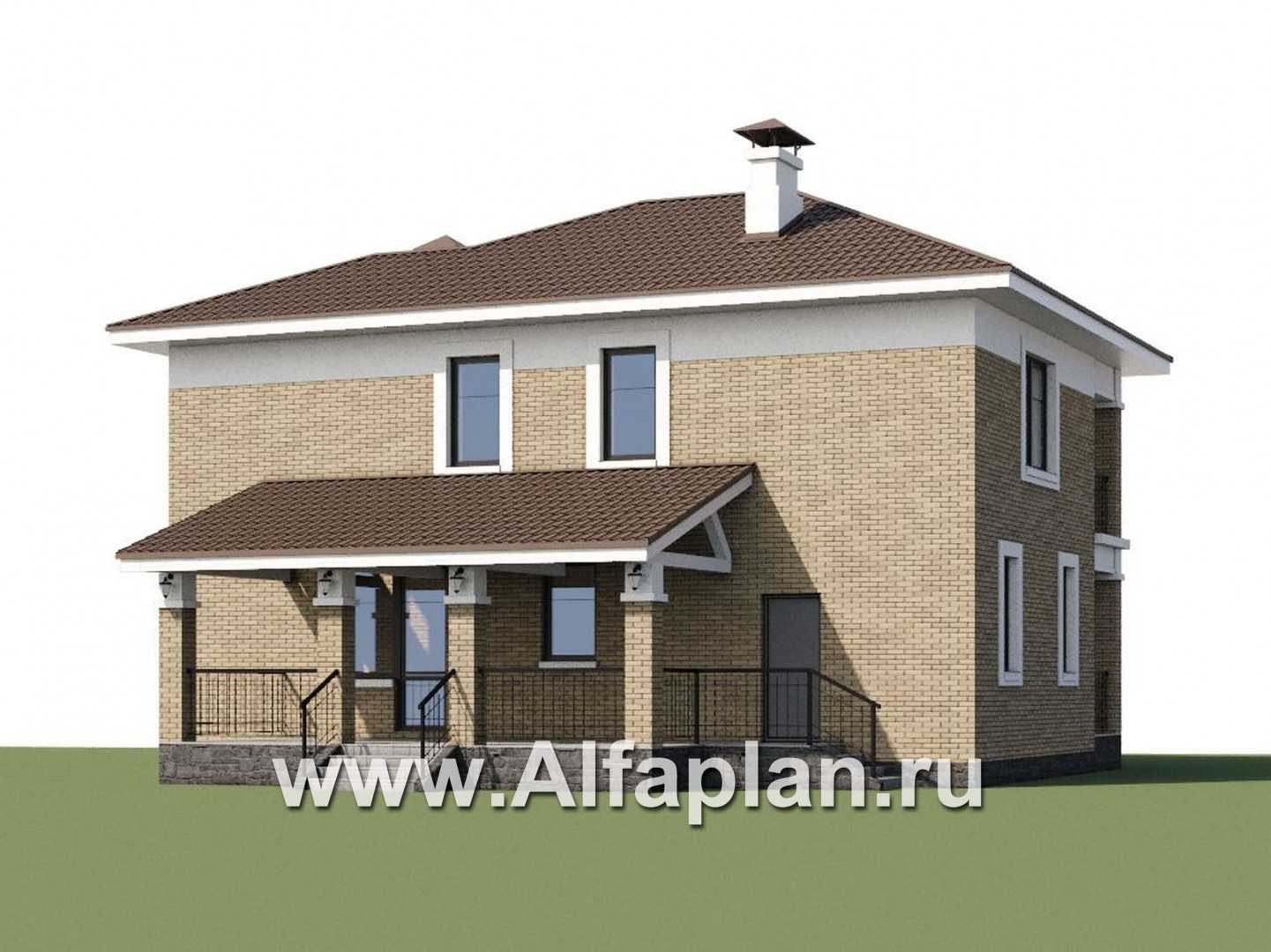 Проекты домов Альфаплан - «Топаз» - проект дома с открытой планировкой - дополнительное изображение №1